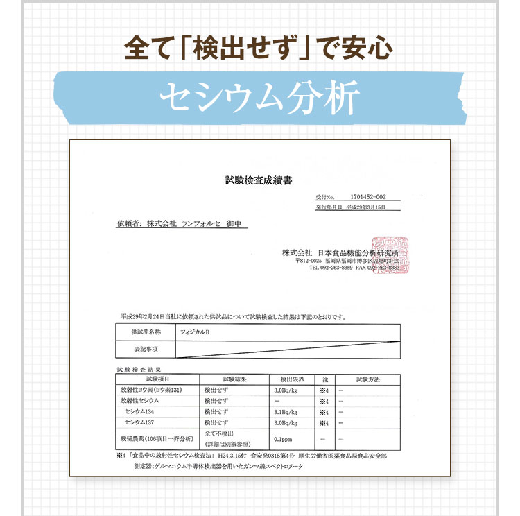 全て「検出せず」で安心